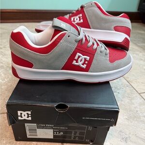DC Men’s Lynx Zero Red and Gray Sneakers Size 11